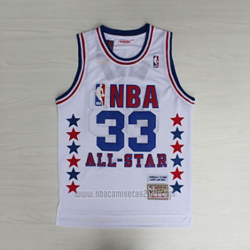 Camiseta All Star 1990 Larry Bird #33 Blanco